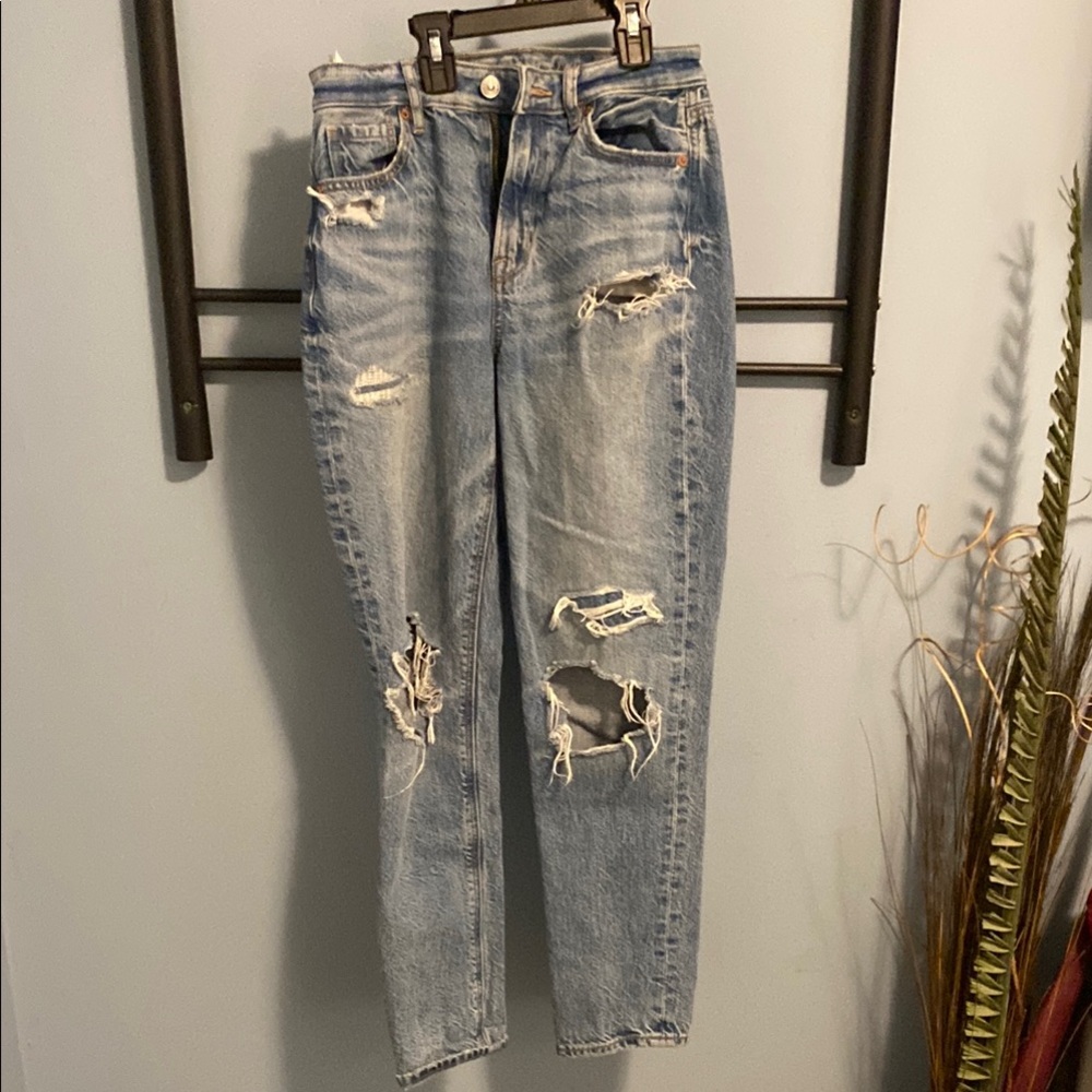 American Eagle mom jeans size 0
